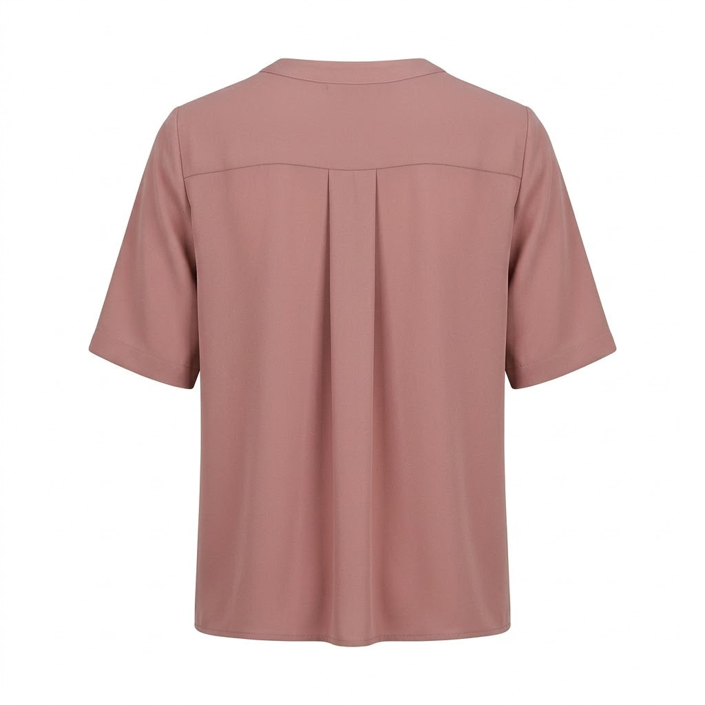 Blouse rose à plis
