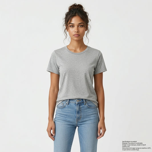 Chemise en coton grise