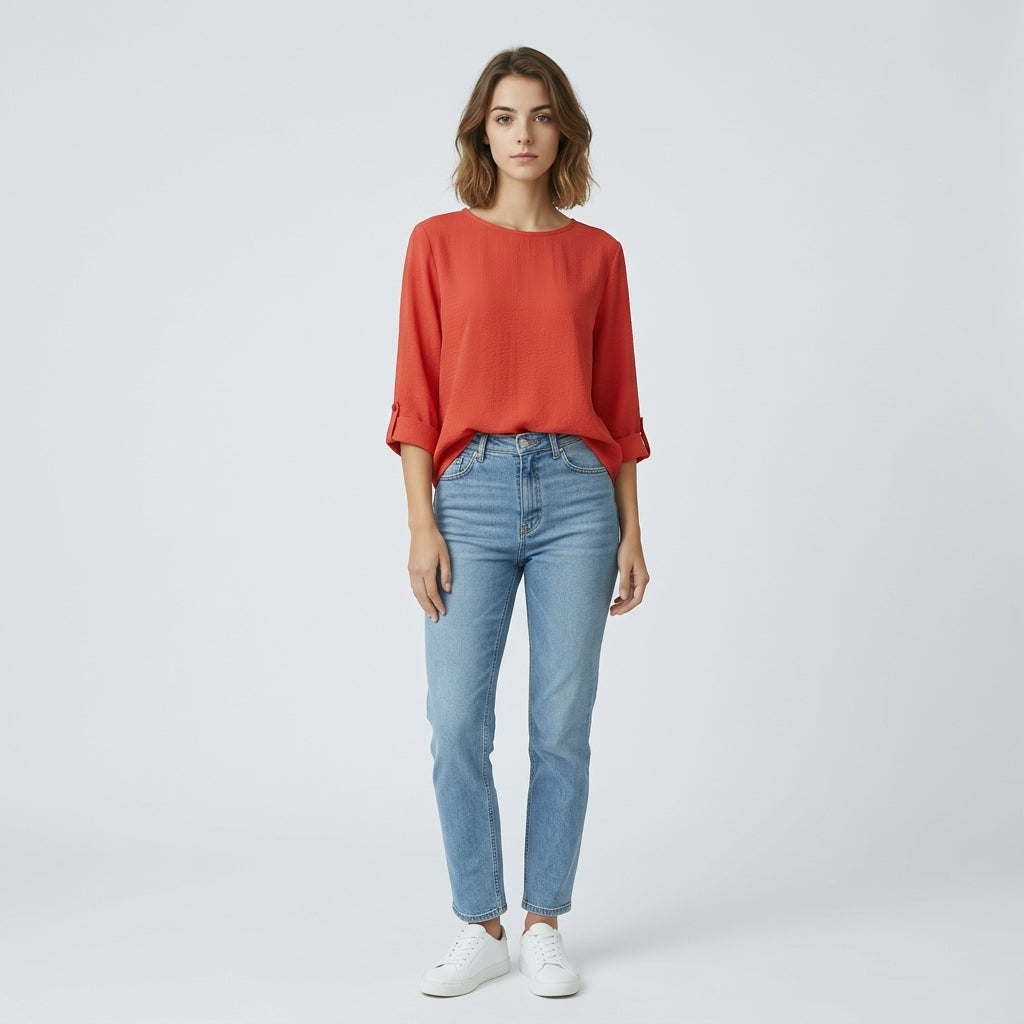 Chemisier rouge