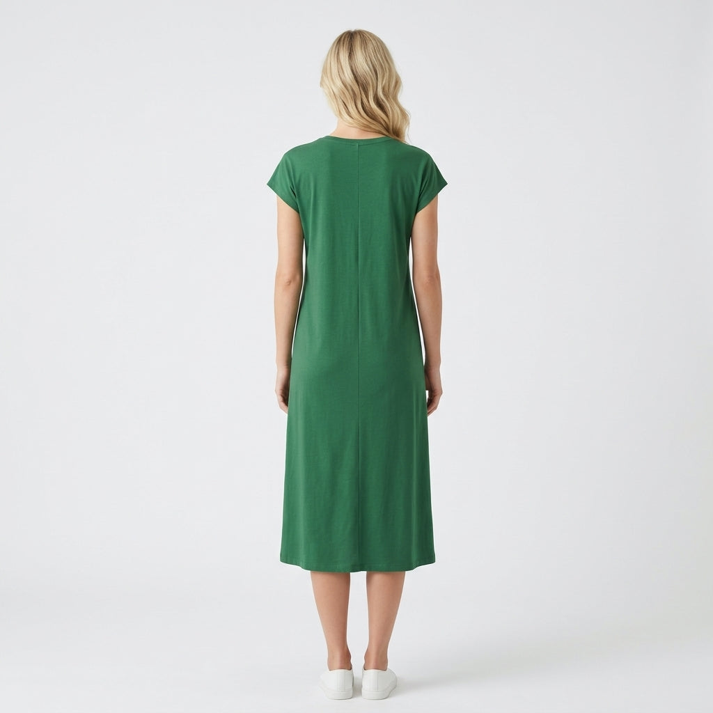 Robe verte en coton