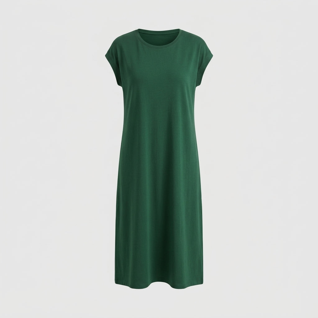 Robe verte en coton