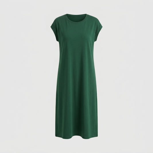 Robe verte en coton